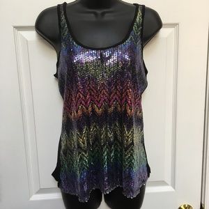 Sequin Rainbow Tank